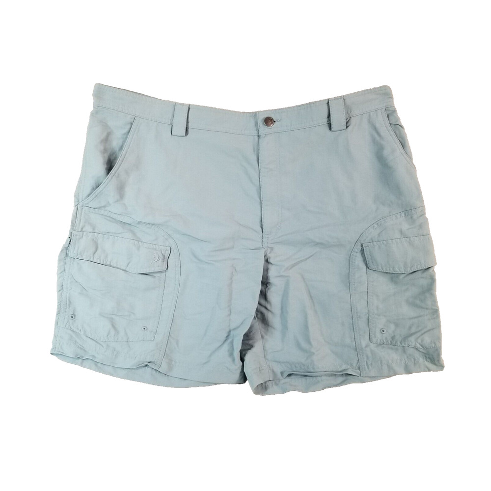 Reel Legends cargo shorts men's 44x9 blue lightweight Dri-Fit outdoor fishing